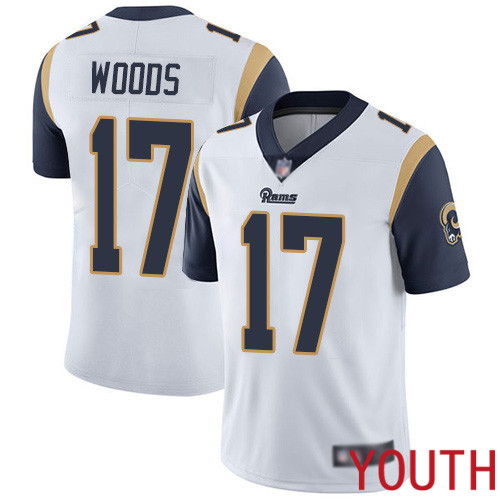 Los Angeles Rams Limited White Youth Robert Woods Road Jersey NFL Football 17 Vapor Untouchable